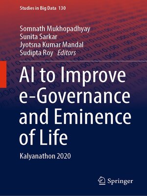 cover image of AI to Improve e-Governance and Eminence of Life